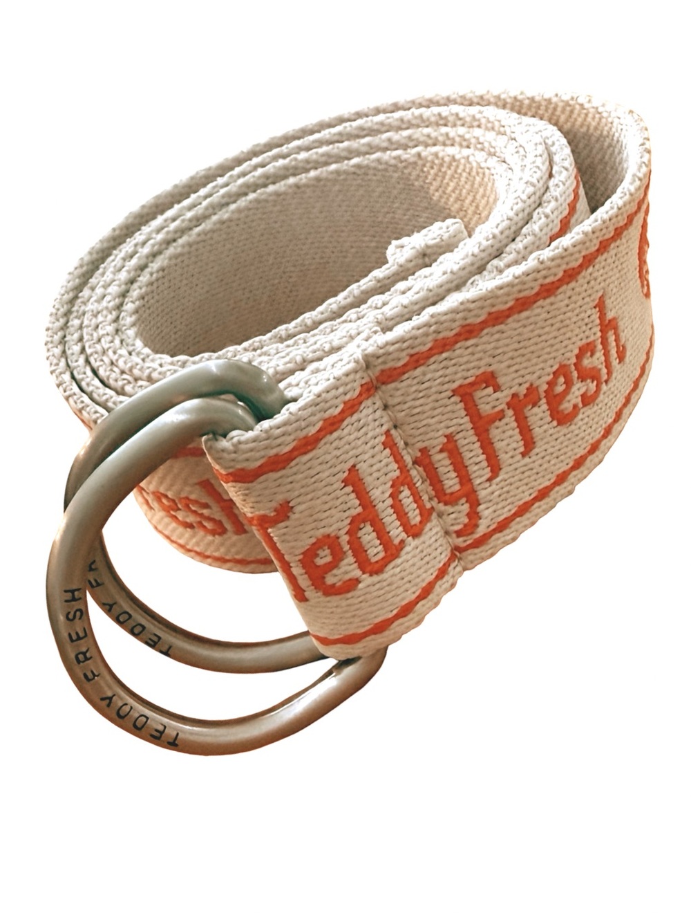 Care Bears TeddyFresh Logo Woven Strap in Cream and Red Rare